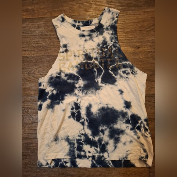 Spiritual Gangster SG Varsity Rocker Tank in Tie Dye. - Picture 7 of 11